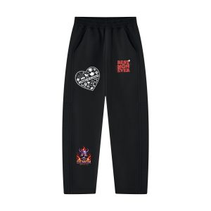 Unisex Tapered Straight Hem Sweatpants