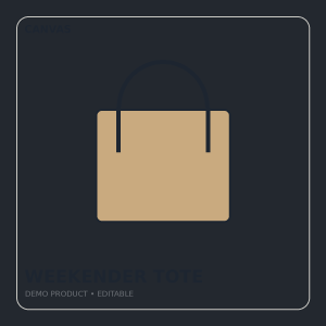 Canvas Weekender Tote